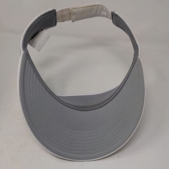Titleist Men's Strapback Sun Visor Hat White Embroidered Logo Polyester Blend - Picture 6 of 9